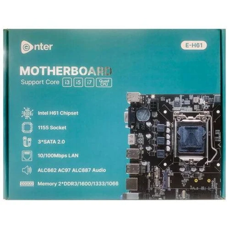 Enter E-H61 DDR3 ATX Motherboard
